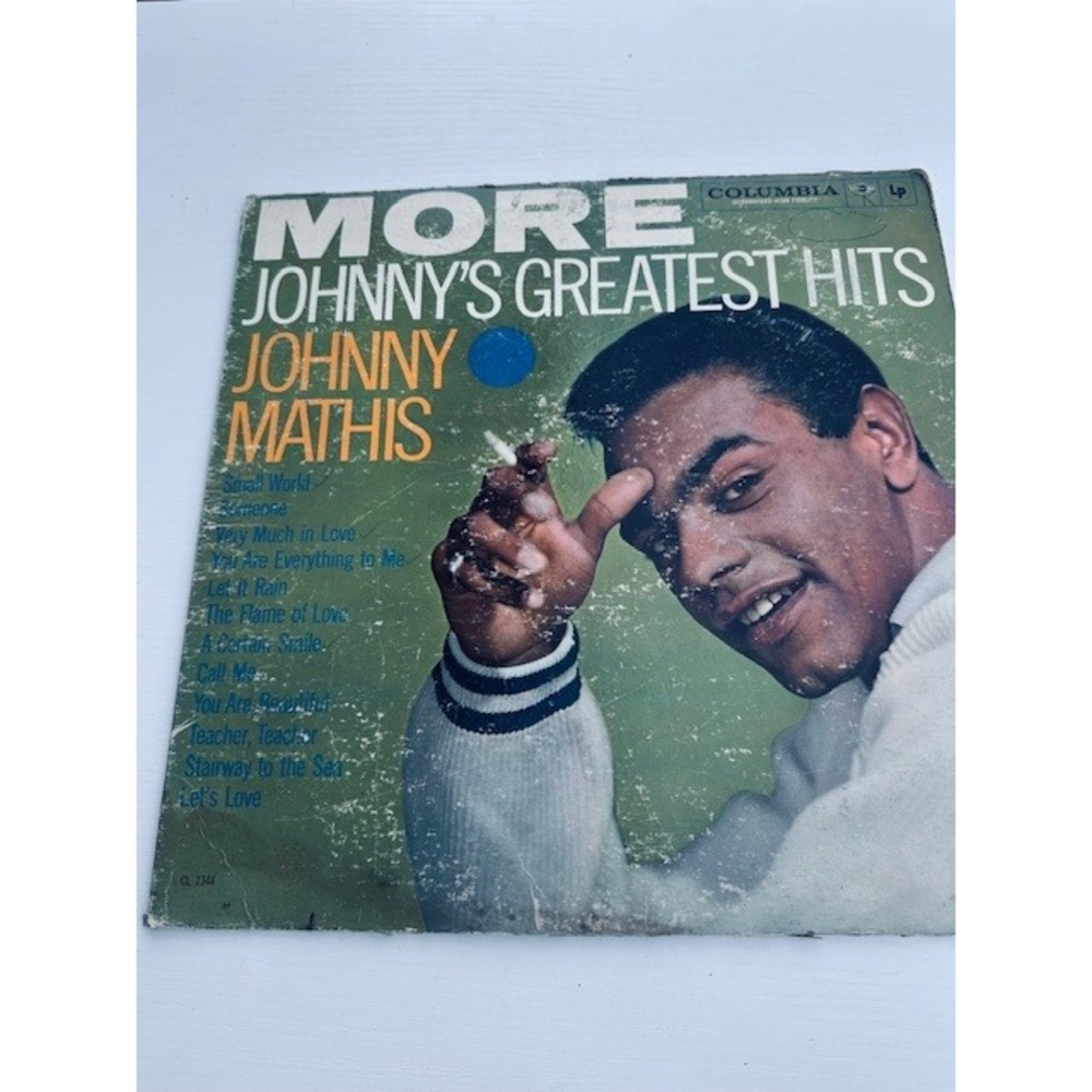 Johnny Mathis More Johnny's Greatest Hits Vinyl LP Columbia CL 1344 Mono 1959